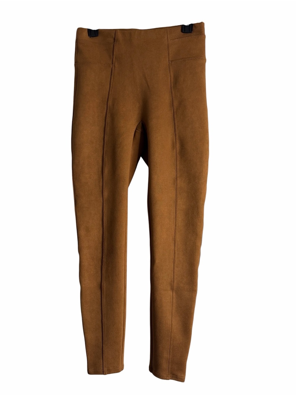 Spanx Faux Suede Leggings in Rich Caramel Size Medium